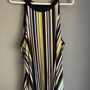 Torrid Black and Yellow Striped Blouse